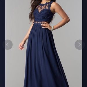 Navy blue formal dress